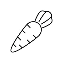 Carrot icon vector stock illustration