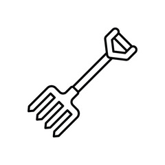 Pitchfork icon vector stock illustration