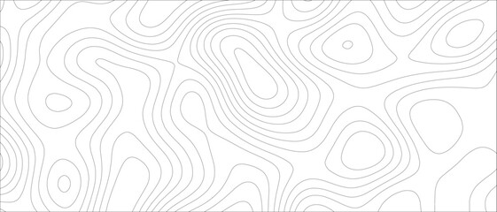 Topographic map background. silver line topography maount map contour background. Topographic wavy pattern design and Geographic Mountain terrain. Vector seamless topography line map.