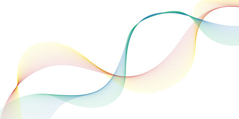 abstract blue wave background pink ribbon isolated on white