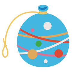 ヨーヨー風船のイラスト