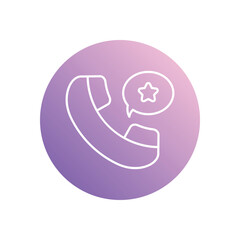 Feedback Call icon vector stock illustration