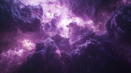 Fototapeta premium Purple and Pink Cosmic Nebula Space Background
