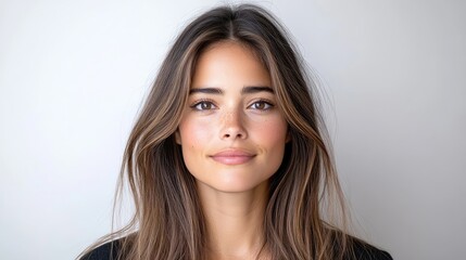 Naklejka premium Portrait of a woman with natural beauty