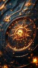 Fototapeta premium Breathtaking 4K Celestial Compass Wallpaper Stunning Mobile Wallpaper for your Devices