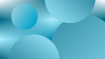 Minimalist elegant background in blue and white colors. Vector illustration with simple gradient. Clear background with curve and geometric abstract patterns. 