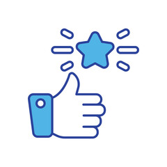 Well Done icon vector stock illustration