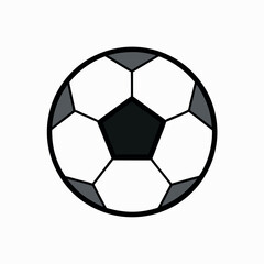 Fototapeta premium A colored-icon-like-vector-illustration-of-a-soccer. 