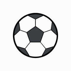 Fototapeta premium A colored-icon-like-vector-illustration-of-a-soccer. 