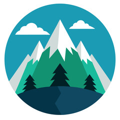 Obraz premium Alps mountains vector 