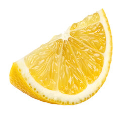 A slice of citron isolated on a transparent background