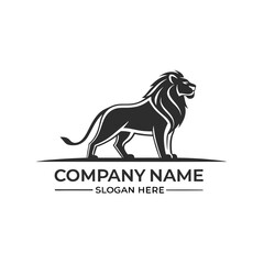 Fototapeta premium Powerful lion logo design