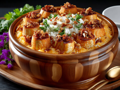 puerto rican mofongo pil&atilde;&sup3;n photo