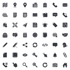 Basic UI vector icons set