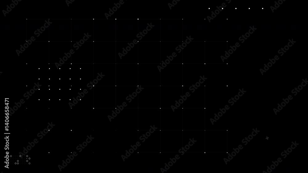 Poster video overlay template basic shape geometry transition in and out animation for intro title. low-pol