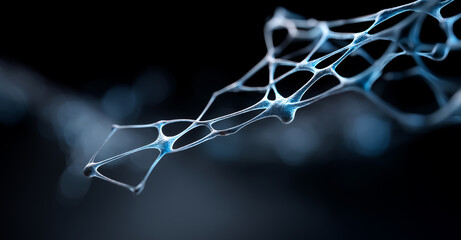 Abstract nanotechnology network structure background