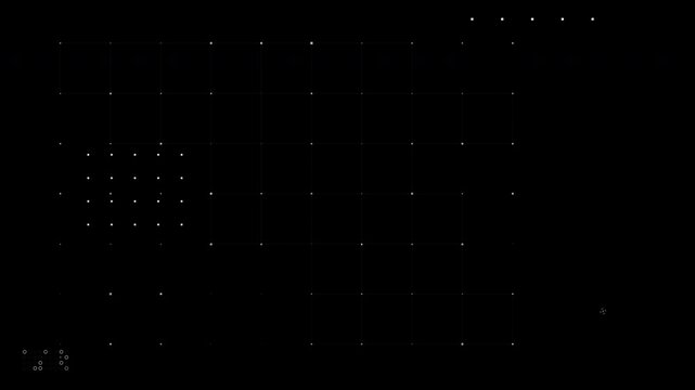 Video overlay template basic shape geometry transition in and out animation for intro title. Low-poly shapes creative effect video mask overlay templat