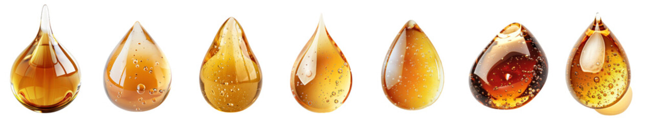 Golden Liquid Drops: An Exquisite Display of Natural Essences