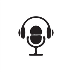 headphones icon on white
