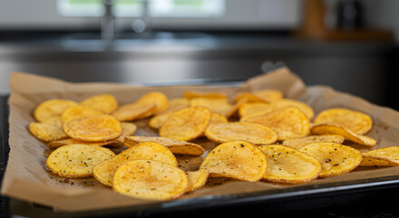 Hand-Cut Potato Chips Seasoned with Herbs and Spices