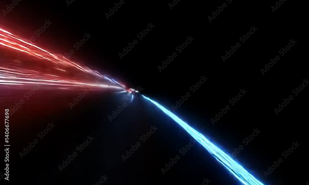 Poster abstract concept of artificial intelligence with futuristic light rays and modern background