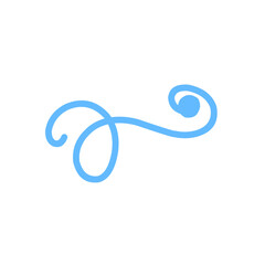 vibrant blue swirl abstract lines