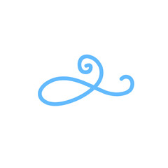 vibrant blue swirl abstract lines