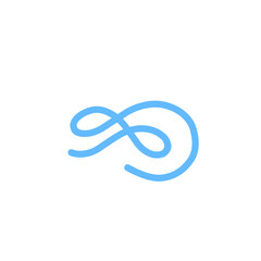 Obraz premium vibrant blue swirl abstract lines