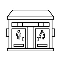 Fototapeta premium Public Restroom Icon
