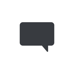Fototapeta premium A simple speech bubble vector icon