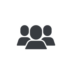 Multiple user vector icon