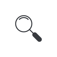 Magnifying glass vector icon