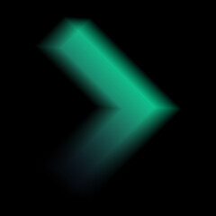 Futuristic Gradient Arrow Abstract Shape Element