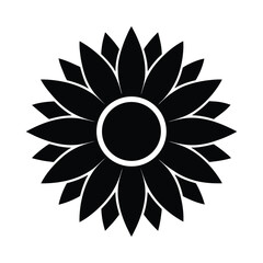 Sunflower Icon Simple and Decorative Flower Element