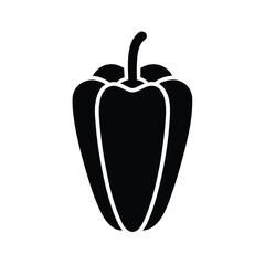 Pepper Icon Beautiful Stencil Elements in Glyph Style