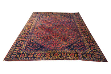 carpet isolated on white background  Rare Antique Dabirr Rug Rug Fine Kork Red 