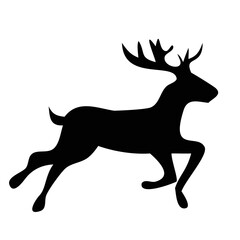 deer silhouette vector style image