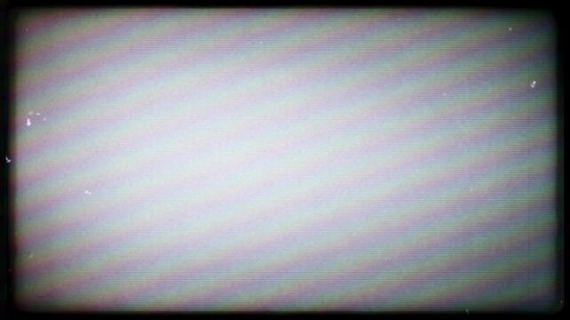 TV Colored Lines, CRT Television Screen Overlay, Video Effect.