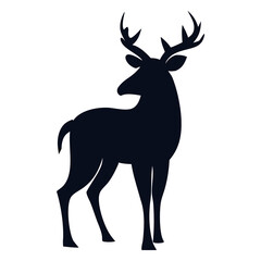 Fototapeta premium deer silhouette vector style image