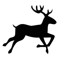 Obraz premium deer silhouette vector style image