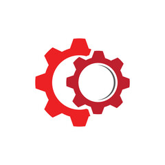 Gear logo vector template symbol design