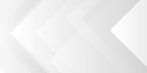 White and gray rectangle geometric concept technology modern futuristic subtle abstract background. Modern gray abstract vector long banner background. Futuristic technology concept graphic design.