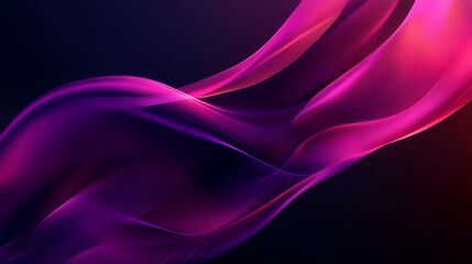 Obraz premium a dark, moody background image of a flowing curtain forming an elegant 'S' shape as it gently blows in the wind. 