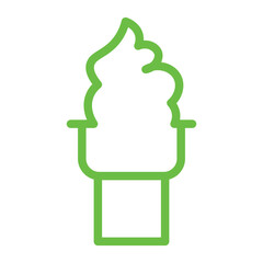 Ice cream line icons