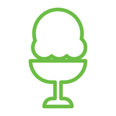 Ice cream line icons