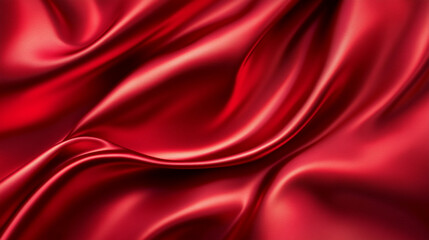 Obraz premium Red silk background HD 8K wallpaper Stock Photographic Image