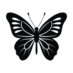 Butterfly Clipart Silhouette for Simple Decorations
