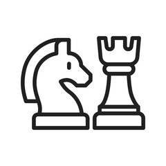 Chess icon vector image. Suitable for mobile apps, web apps and print media.