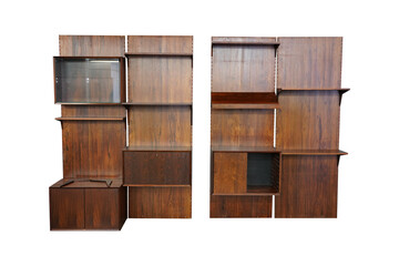 old wooden cabinet  Italian Modular Bookcase