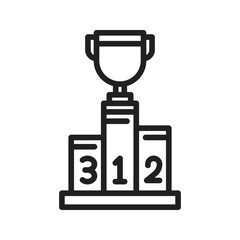 Rank icon vector image. Suitable for mobile apps, web apps and print media.